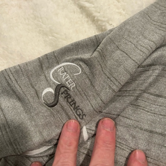 Under Armour Heathered Gray Pullover with White Trim - Picture 3 of 3